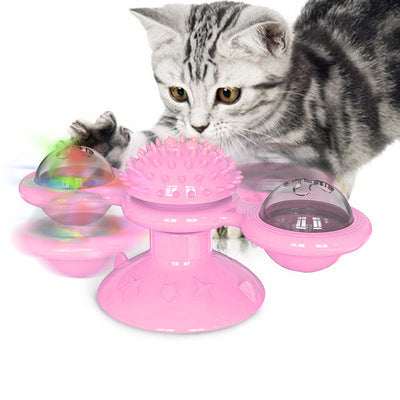Interactive Cat Scratching Windmill – Teeth Cleaning & Play Pet Toy