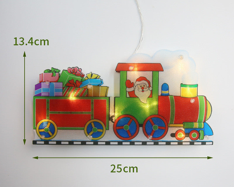 Christmas LED Decoration Lights – Santa Snowman Elk Holiday String Lights for Home Decor