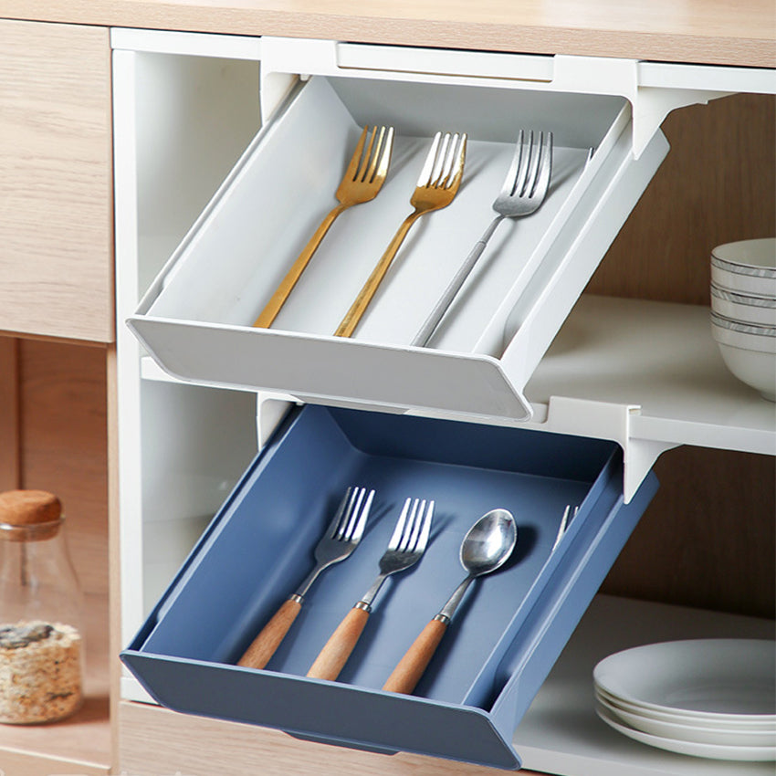 Modern Kitchen Storage Organizer Box – Drawer Divider Tray for Utensils & Cutlery Organization