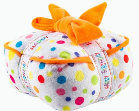 Birthday Plush Toy for Dogs – Soft, Chewable, and Playful Pet Toy