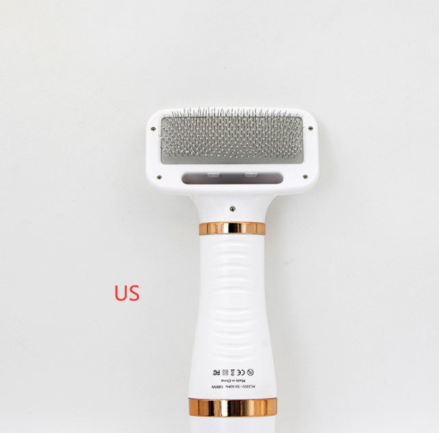 2-in-1 Pet Grooming Dryer Brush Dog Cat Hair Dryer Comb Fast Drying Tool