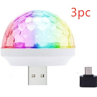 USB Disco Ball Light – LED Party Projector for DJ, & Home Decor