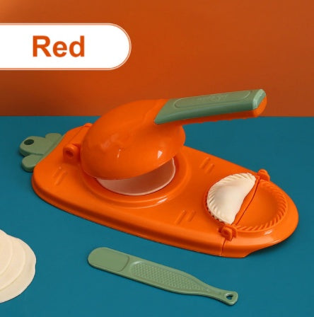 Manual Dumpling Maker Mold Press – 2-in-1 Kitchen Tool for Fast Dough Wrapper Making