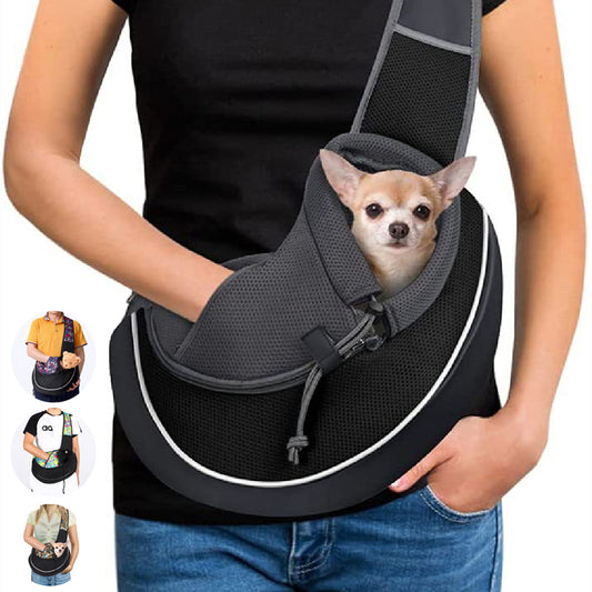 Pet Carrier Crossbody Bag for Dogs & Cats – Portable Hands-Free Sling