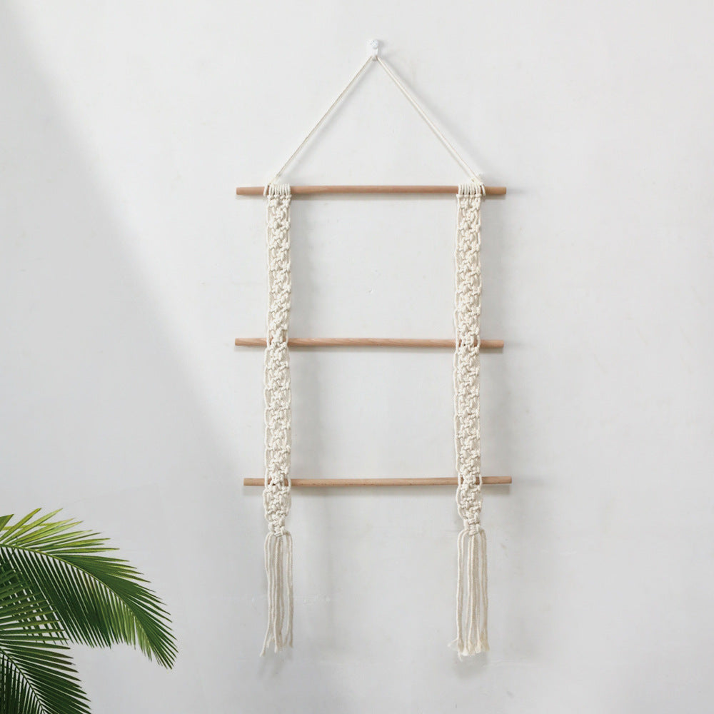Aesthetic Boho Handmade Tapestry – Cotton Rope Wall Decor | Cozy Bedroom Living Room Art