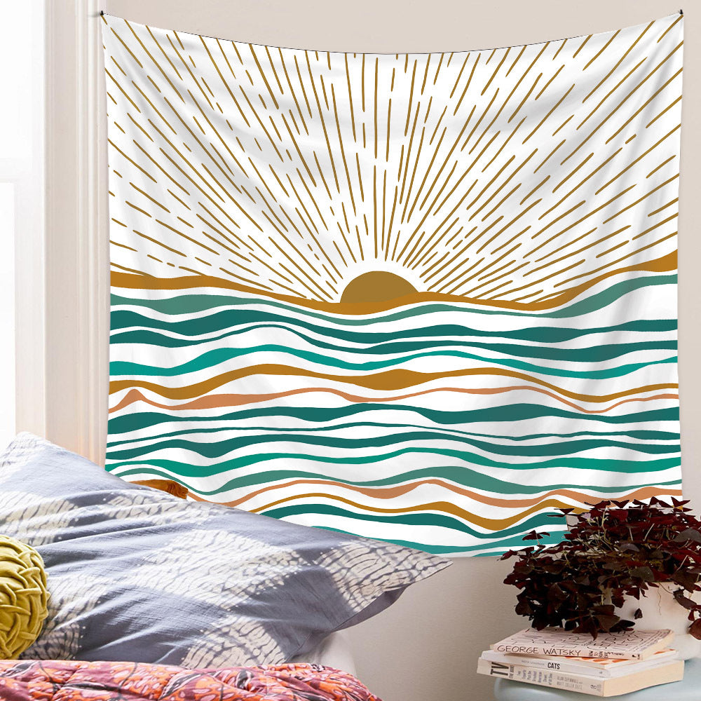 Minimalist Boho Wall Tapestry – Aesthetic Home Decor for Cozy Bedroom Setup