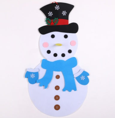 Educational Felt Christmas Tree Set – 3D DIY Holiday Decor for Children