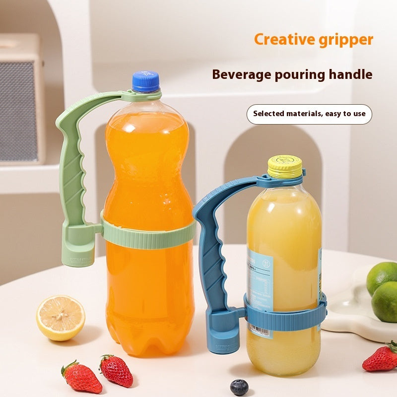 Smart Kitchen Bottle Handle Organizer – Adjustable Pouring Grip for Oil & Beverage Use