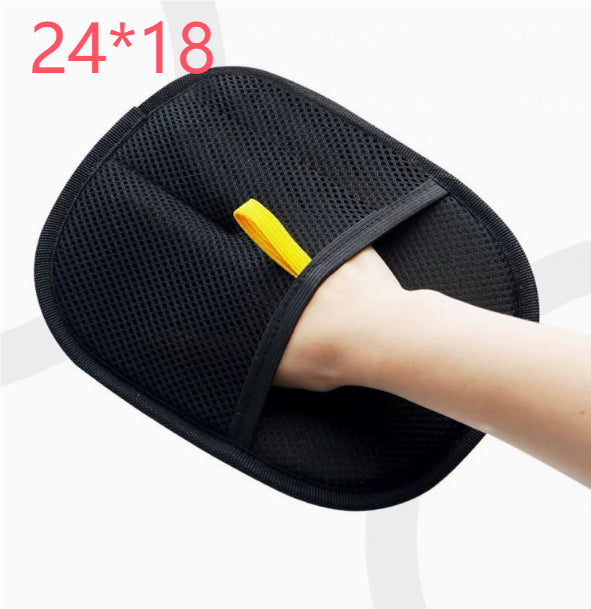 Pet Deshedding Glove – Hair Removal Brush for Long, Short & Curly Fur