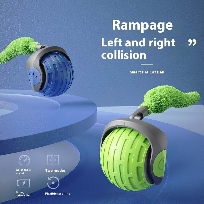 Interactive Rolling Cat Toy – Electric Smart Ball for Active Cats