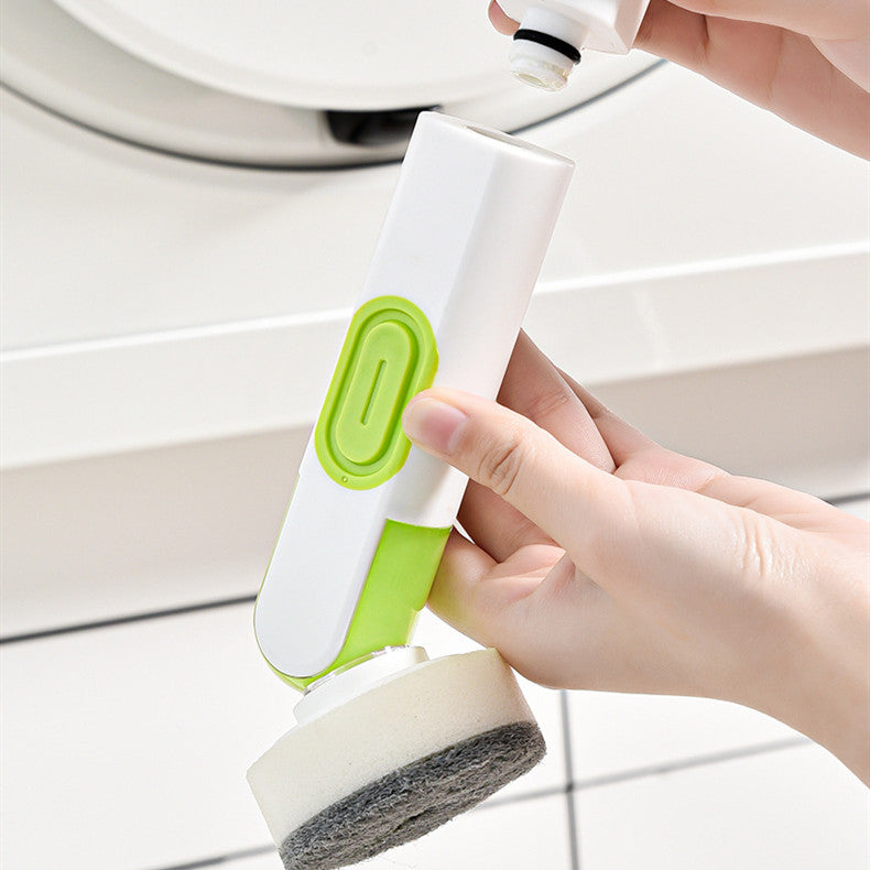 Multi-Functional Cleaning Brush with Soap Dispenser – Long Handle Kitchen Scrubber (Easy Clean Tool)