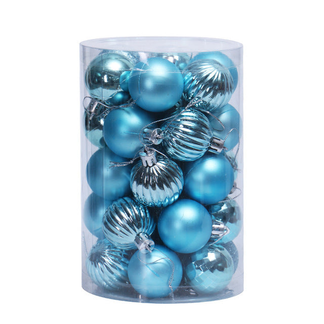 34pcs Christmas Ball Ornaments Set 4cm – Shatterproof Xmas Tree Decorations