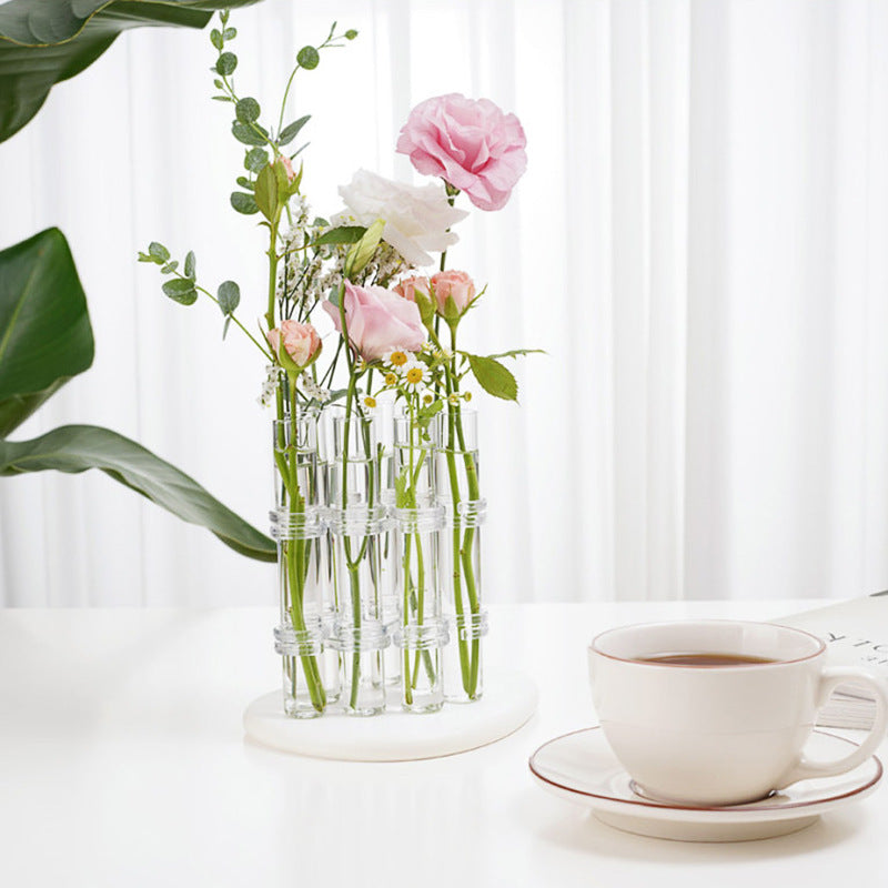 Hydroponic Glass Vase Test Tube Planter – Modern Plant Holder for Home, Wedding & Desk Decor