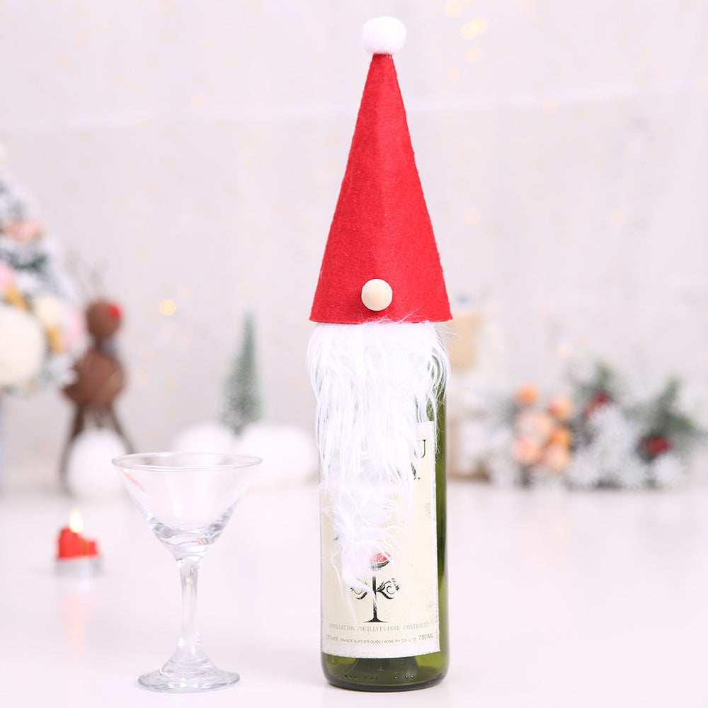 Christmas Wine Bottle Covers for Holiday Cheer