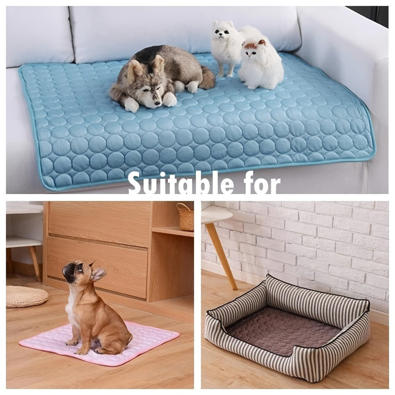 Dog Cooling Mat – Summer Pet Ice Bed for Small & Large Dogs & Cats