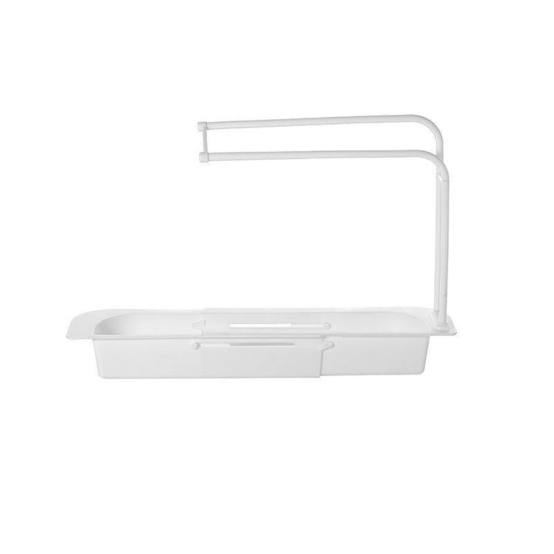 Space-Saving Sink Rack Holder – Telescopic Adjustable Kitchen Storage Organizer for Cleaning Supplies