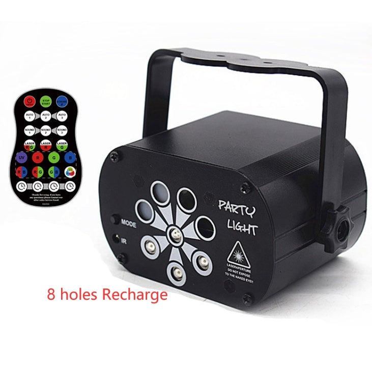Sound Activated LED Disco Laser Projector – Party Lights for Home, DJ & Events