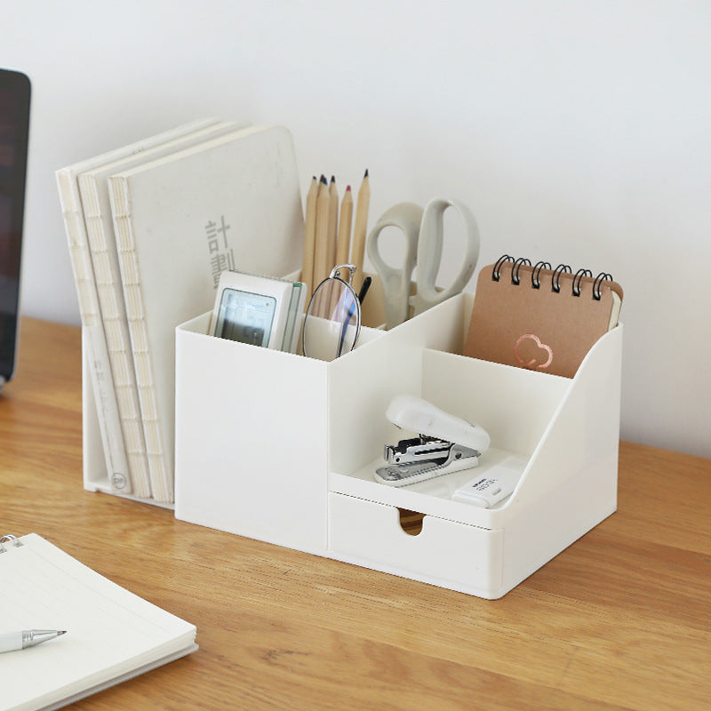 Desktop Desk Storage Organizer Box – Office Folder Holder for Files & Stationery Organizer