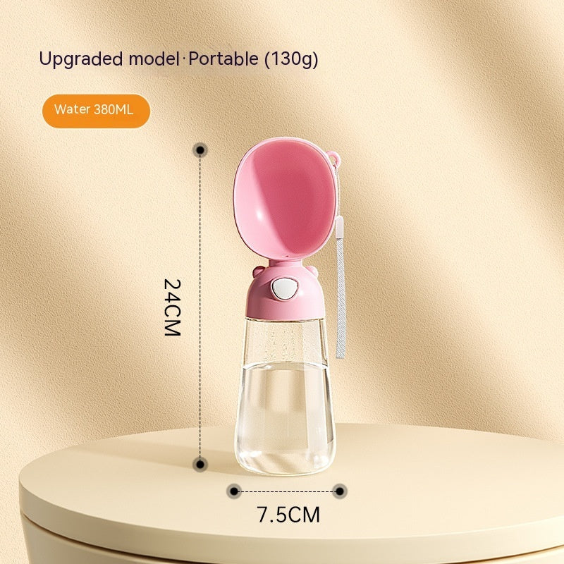 Portable Dog Water Bottle & Food Container – Travel Pet Feeder Bowl