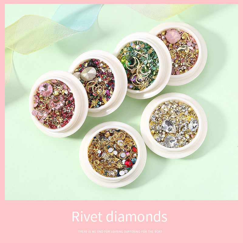 Sparkly Nail Diamonds Rivets – 3D Nail Art Jewelry for Acrylic & Gel Nails