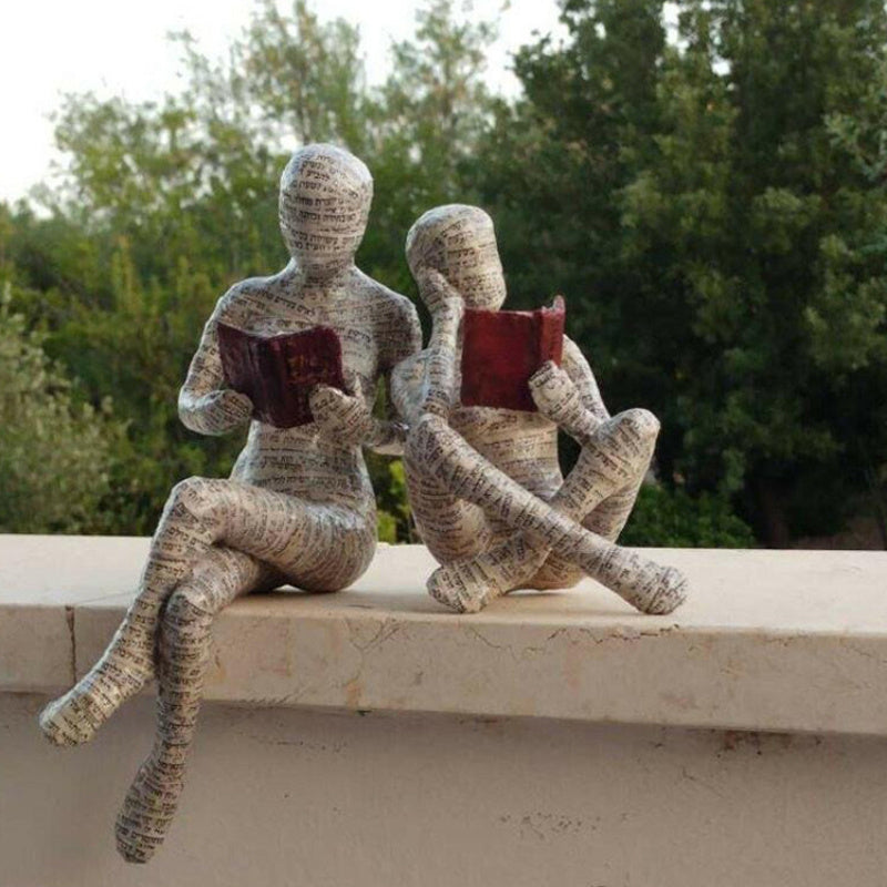 Reading Woman Statue – Graceful Art for Thoughtful Spaces