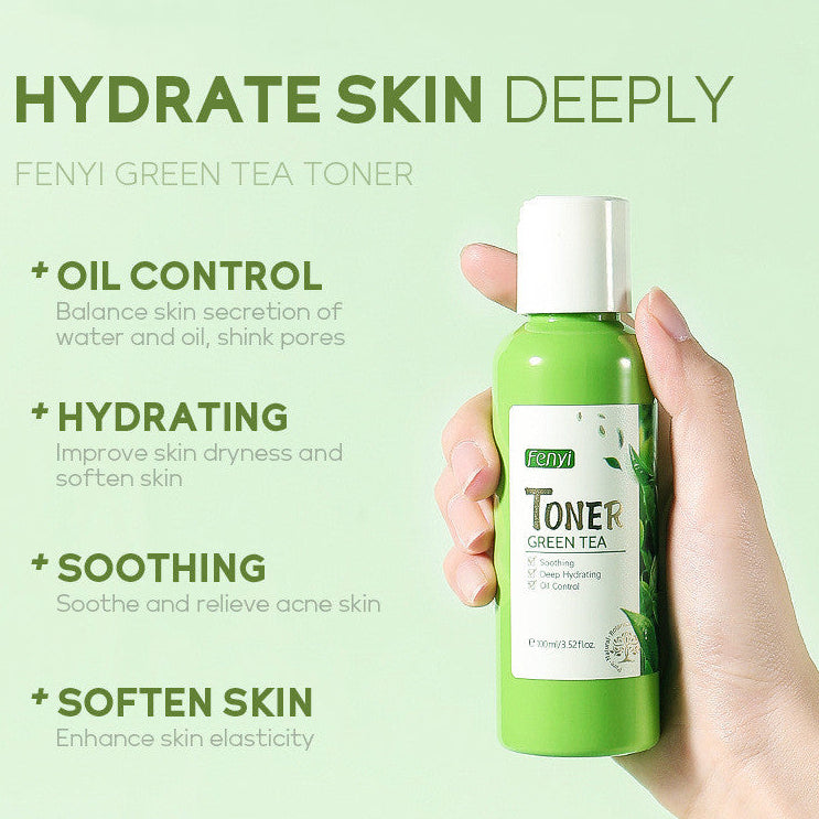 Green Tea Moisturizing Toner 100ml – Anti-Acne, Oil Control & Deep Hydration Korean Skincare Essential