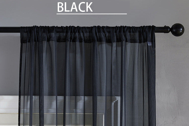 Cotton Linen Sheer Curtains – Modern Window Decor for Home