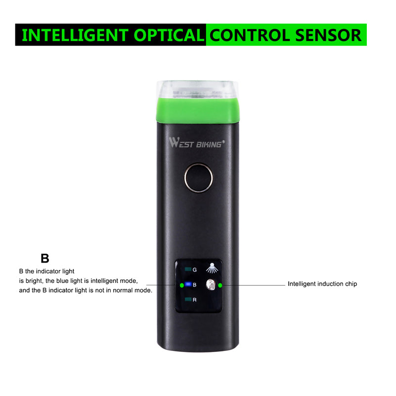 Intelligent Bicycle Headlight Light – Smart Sensor LED Bike Front Light