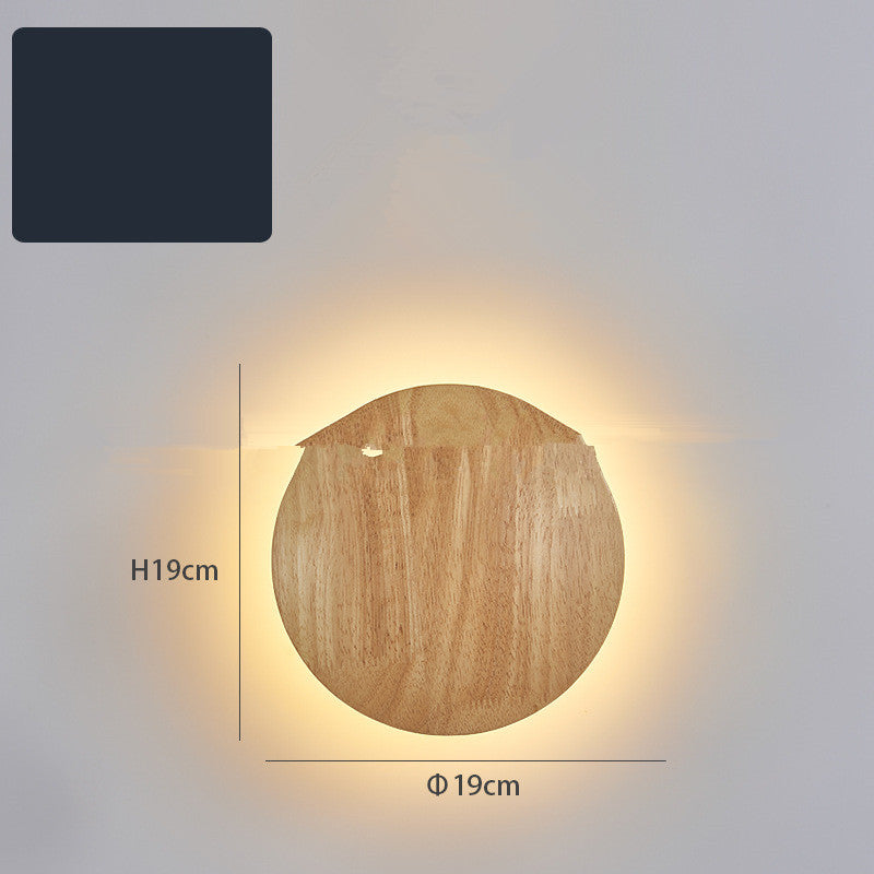 Rustic Log Art Wall Light – LED Wooden Lamp for Warm Ambient Bedroom & Home Decor