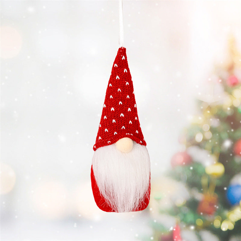 Christmas Hanging Knitted Ornament – Small Festive Pendant