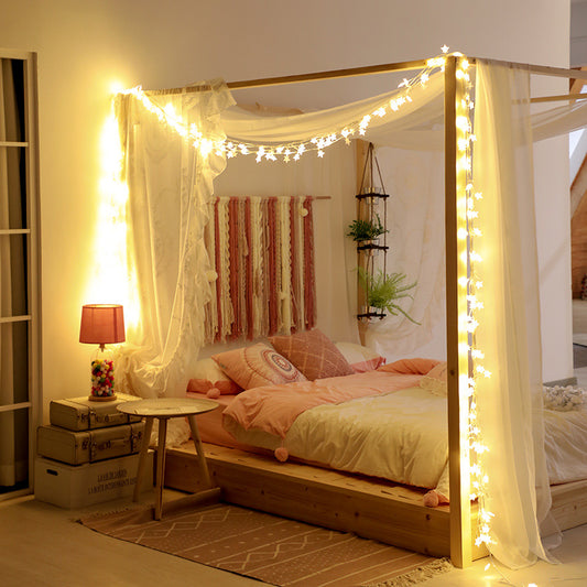 Christmas Curtain Garland Window Lights – LED String Light Holiday Window Decor
