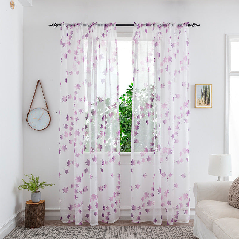 Minimalist Mesh Sheer Curtains – Light Transmission Bedroom Window Drapes for Cozy Living Space