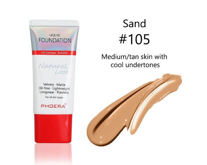 Silky Matte Foundation – Lightweight Full Coverage for Smooth, Poreless Skin