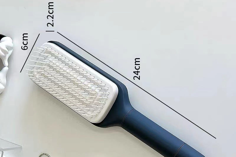 4-in-1 Self Cleaning Hair Brush | Anti-Static Detangling Scalp Massage Comb