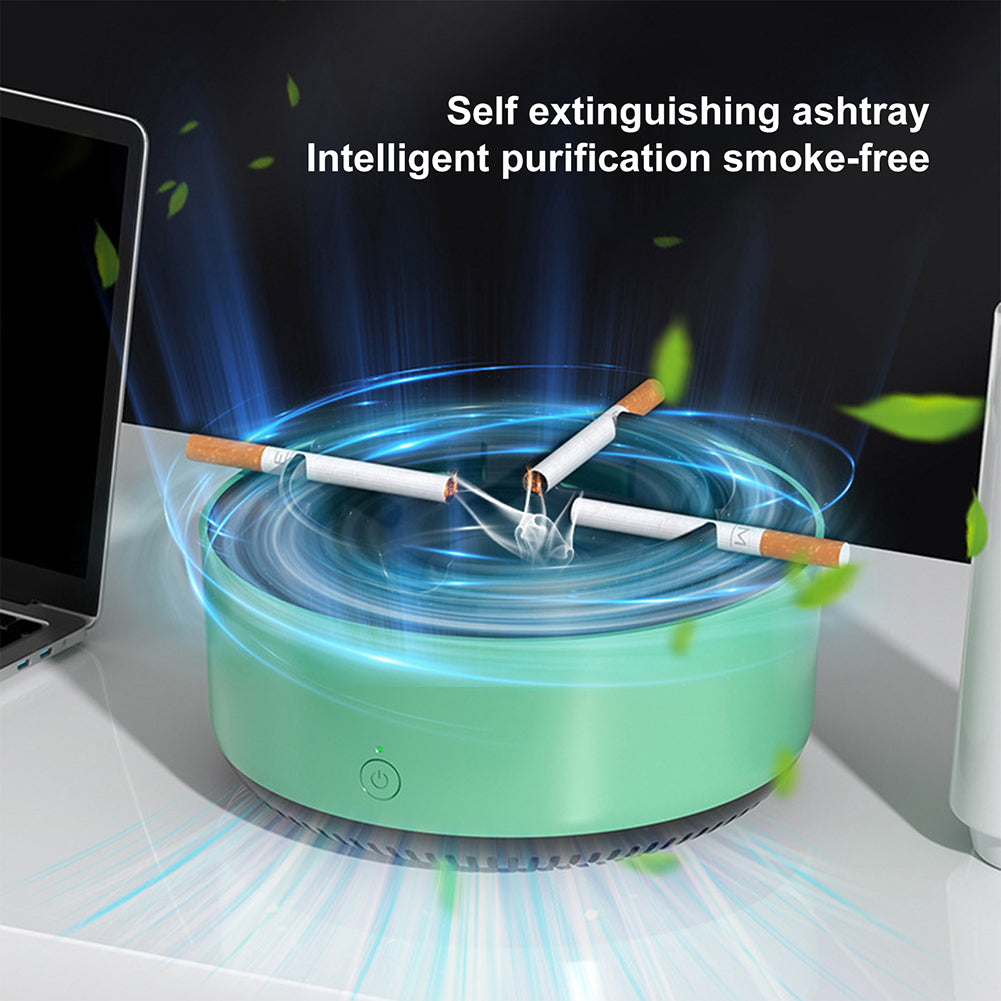 Air Purifier Ashtray – Smoke Remover & Odor Eliminator for Home & Office (Smart Desktop Cleaner)