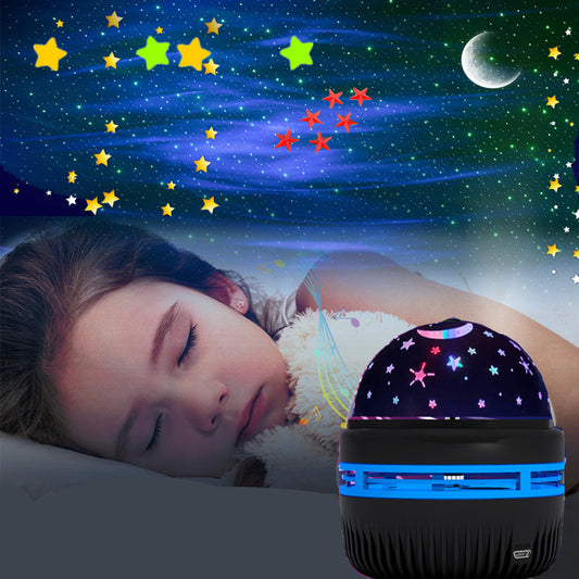 Aurora Night Light Projector – Starry Sky Water Ripple Lamp for Cozy Room Vibes