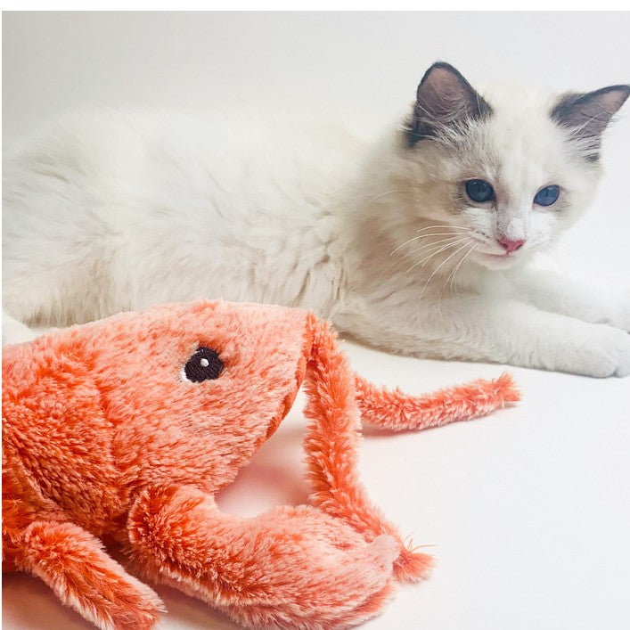Electric Flopping Shrimp Cat Toy – USB Rechargeable Smart Interactive Toy for Indoor Cats & Kittens