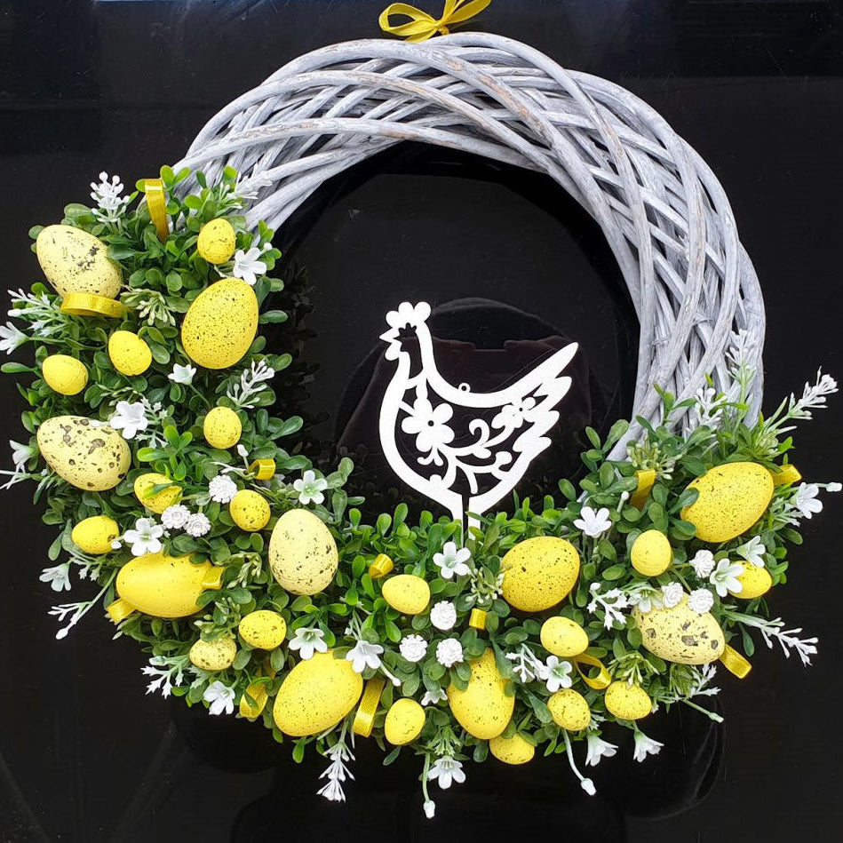 Spring Easter Bunny Garland Hanging Decor | Holiday Party Home Wall Decoration Props