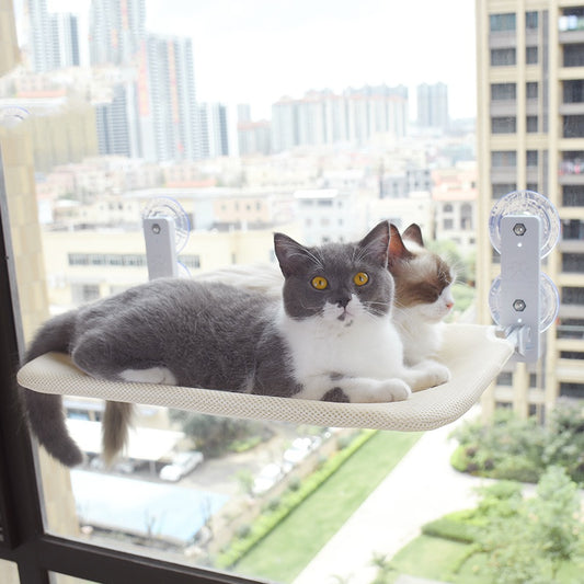 Cat Window Hammock Suction Cup Bed – Space Saving Sunbathing Perch for Indoor Cats