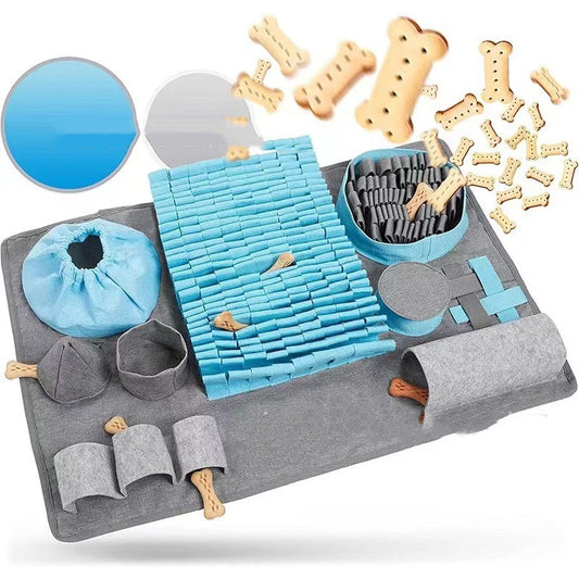 Dog Sniffing Maze Blanket – Slow Feeding & Enrichment Toy