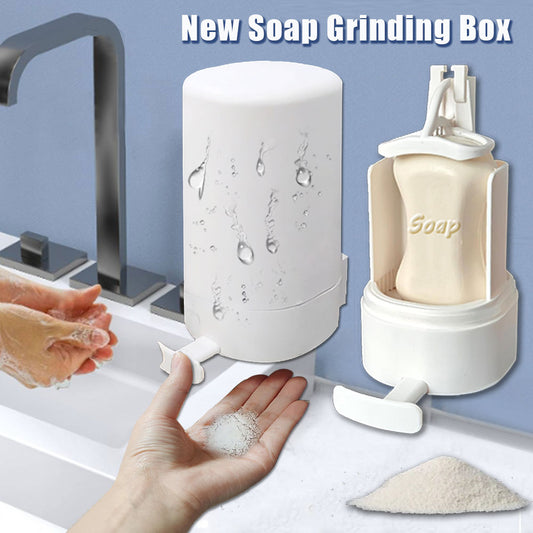 Wall Mounted Soap Grinder Dispenser – Kitchen & Bathroom Soap Powder Organizer Box