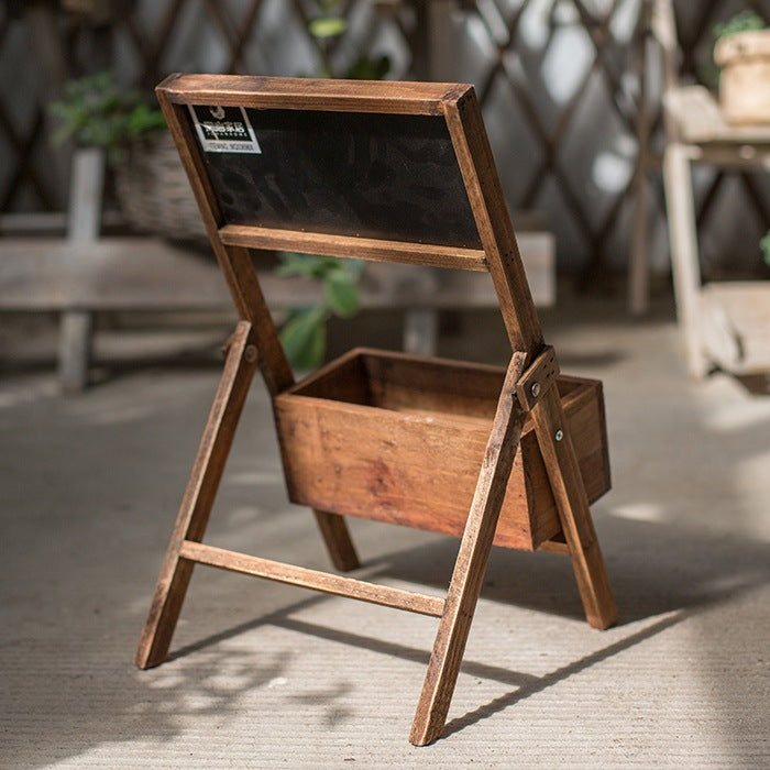 Garden Solid Wood Flower Box – Rustic Outdoor Planter for Living Room Decor