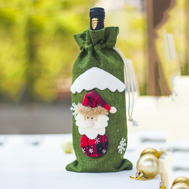 Christmas Wine Bottle Covers for Holiday Cheer