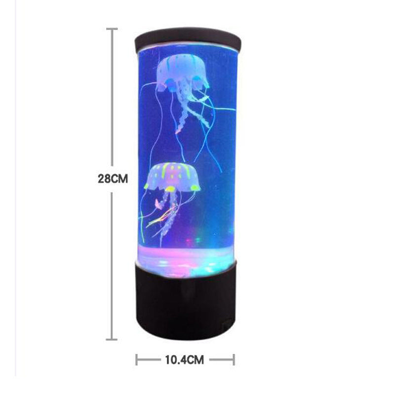 LED Jellyfish Night Lamp – USB Desk Light for Bedroom