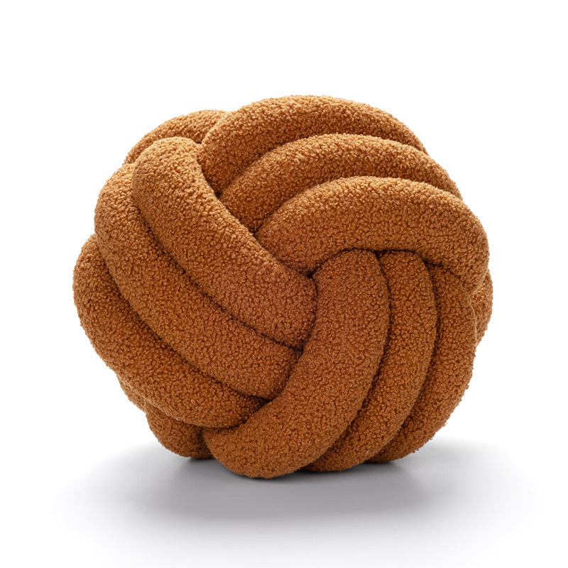 Spherical Lamb Wool Cushion – Soft Sofa Throw Pillow for Living Room & Bedroom Decor