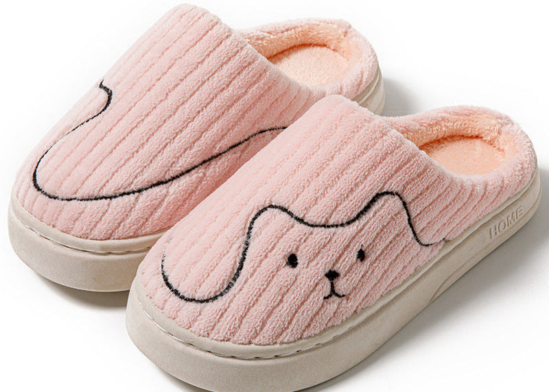 Plush Cat House Slippers – Non-Slip Indoor Footwear