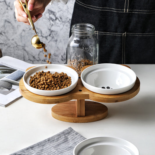 Eco-Friendly Ceramic Cat Bowl – Safe Durable No Spill Pet Dish