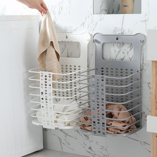 Foldable Laundry Basket with Handle – Clothes & Toy Storage Organizer