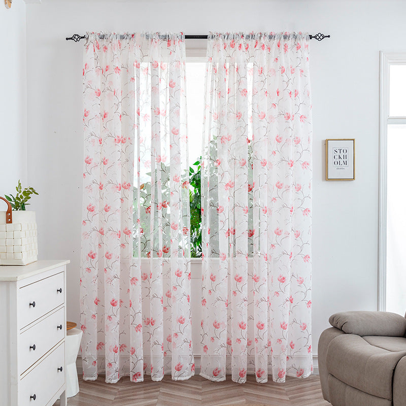 Minimalist Mesh Sheer Curtains – Light Transmission Bedroom Window Drapes for Cozy Living Space