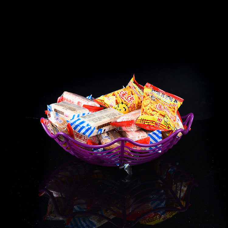 Halloween Spider Web Candy Dish Tray | Fruit Plate Snack Bowl Party Home Decoration